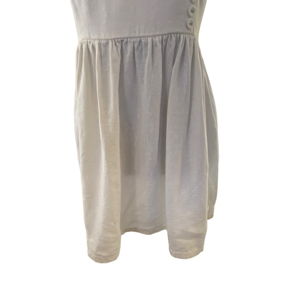 Urban Outfitters Marnie Halter Sweetheart Neckline White Linen Mini Dress SZ M - Picture 10 of 15